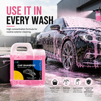 Shampoing Concentré pour Lavage Auto, Mousse Riche, pH Équilibré, Savon de Détail Automobile pour Lavage au Seau et Pistolet à Mousse, Produit d'Entretien, Dilution 1:100
