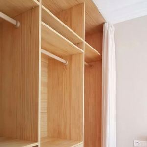 Modern <b>Bedroom</b> Closet Furniture With Multi-functional Simple <b>Shelf</b> and Closets with Curtains Rack <b>for</b> Bathroom Use Wardrobe - Product Image 1