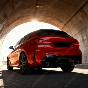 สำหรับรถยนต์ BMW ซีรีส์ 1 F40 M Sport ปี 2019 2020 2021 2022 2023 2024 ชุดแต่งสปอยเลอร์ลิ้นกันชนหลังทรง Blade Style - Product Image 4