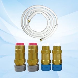 Puremind Air Conditioning Pre-charged Connecting Pipe for 900Btu-24000Btu Quick Connect Conditioners, Copper Tube - Product Image 1