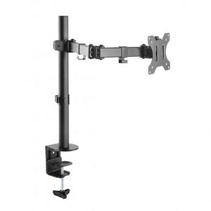 Adjustable Gray Monitor Arm with 90 Degree Tilt New Product with <b>Clamp</b> - Product Image 2