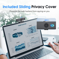Caméra Web USB haute définition 4K 30fps avec microphone, capteur CMOS 8 mégapixels, mise au point automatique pour la visioconférence, ordinateurs de bureau/portables
