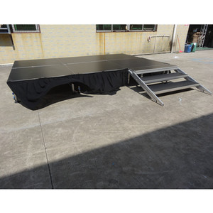 Aluminum lightweight portable stage beyond stage deck for school events - Product Image 1