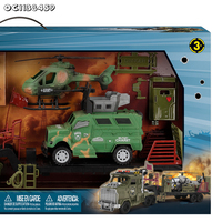 Voiture militaire jouets camion moto hélicoptère Pvc Mini jouets jeux petits soldats de l'armée jouets en plastique figurine modèle pour les enfants