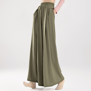 Pantalones Anchos <span class=keywords><strong>de</strong></span> <span class=keywords><strong>Danza</strong></span> Clásica China Moderna para Mujer, Ropa <span class=keywords><strong>de</strong></span> Entrenamiento para Adultos, Pantalones <span class=keywords><strong>de</strong></span> <span class=keywords><strong>Danza</strong></span> <span class=keywords><strong>de</strong></span> Talla Grande para Uso Diario - Product Image 3