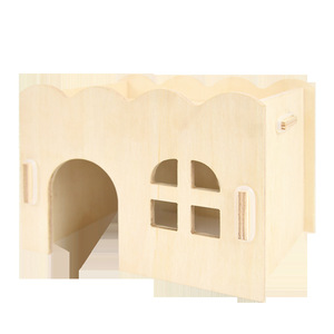 Casa de Madera para Hámster, Diseño de Ola, Habitación Individual, Nido para Esconderse, Fácil de Limpiar, Muebles para Mascotas - Product Image 2