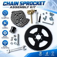 Kit de pignon arrière 35 chaînes 65T/75T pour ATV Quad Go Kart CT100, ensemble d'essieu arrière