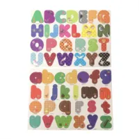 Personalize crianças magnético 3d alfabeto de pvc, brinquedo educativo, ímã de geladeira