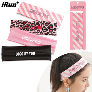Diadema Deportiva <span class=keywords><strong>IRun</strong></span> Personalizada con Logotipo Impreso, Delgada, Antideslizante, Hecha con Materiales Reciclados, para Mujer, para Correr en Verano - Product Image 1