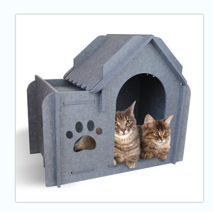 Feutre détachable chat rabat tente <span class=keywords><strong>isolation</strong></span> phonique Auditorium diffuseur 3d décoratif fermé feutre animal de compagnie - Product Image 5