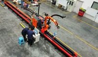 Robot de Soldadura de Vigas en H sin Necesidad de Enseñanza, 7 Ejes Articulados con Riel de 14m