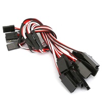 Câble d'extension servo Y FEDI noir sur mesure en gros, 30/60 conducteurs, 10CM 15CM 30CM 100CM, cordon de connexion RC pour JR Futaba