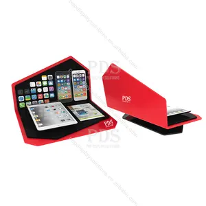 Design acrilico i pad stand display tablet pad per laptop display a led espositore prodotto elettronico