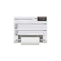Support mural multifonctionnel pour couteaux, distributeur magnétique de papier essuie-tout pour réfrigérateur, support pour film alimentaire et papier de cuisine