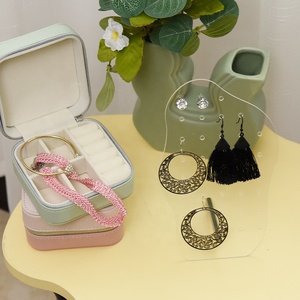 Modern Transparent Clear Plastic Jewelry Hanging Storage Organizer