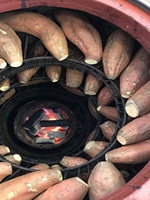 Carbón espesado horneado batata roca azúcar pera Crock Pot horno comercial