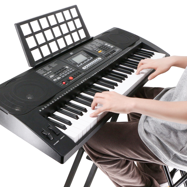 MK-812 Factory Direct OEM Wholesale Professional Portable 61-Key Electronic Organ Digital Piano Keyboard 128 Rhythms 128 Tones