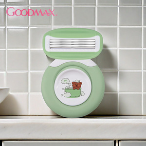 Rasoir pour femme Goodmax, rose, format voyage, rasoir pour le corps entier, lavable à l'eau, pour les aisselles et les parties intimes - Product Image 4