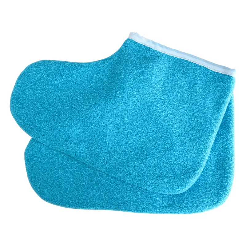 2PC ispessito termoterapia isolate in morbido cotone paraffina protezione calzini termici maschera per il piede cura della pelle idratante strumento SPA