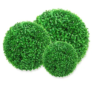 artificial plant topiary ball artificial flower for wedding garden decoration plastic boxwood ball artificial grass ball