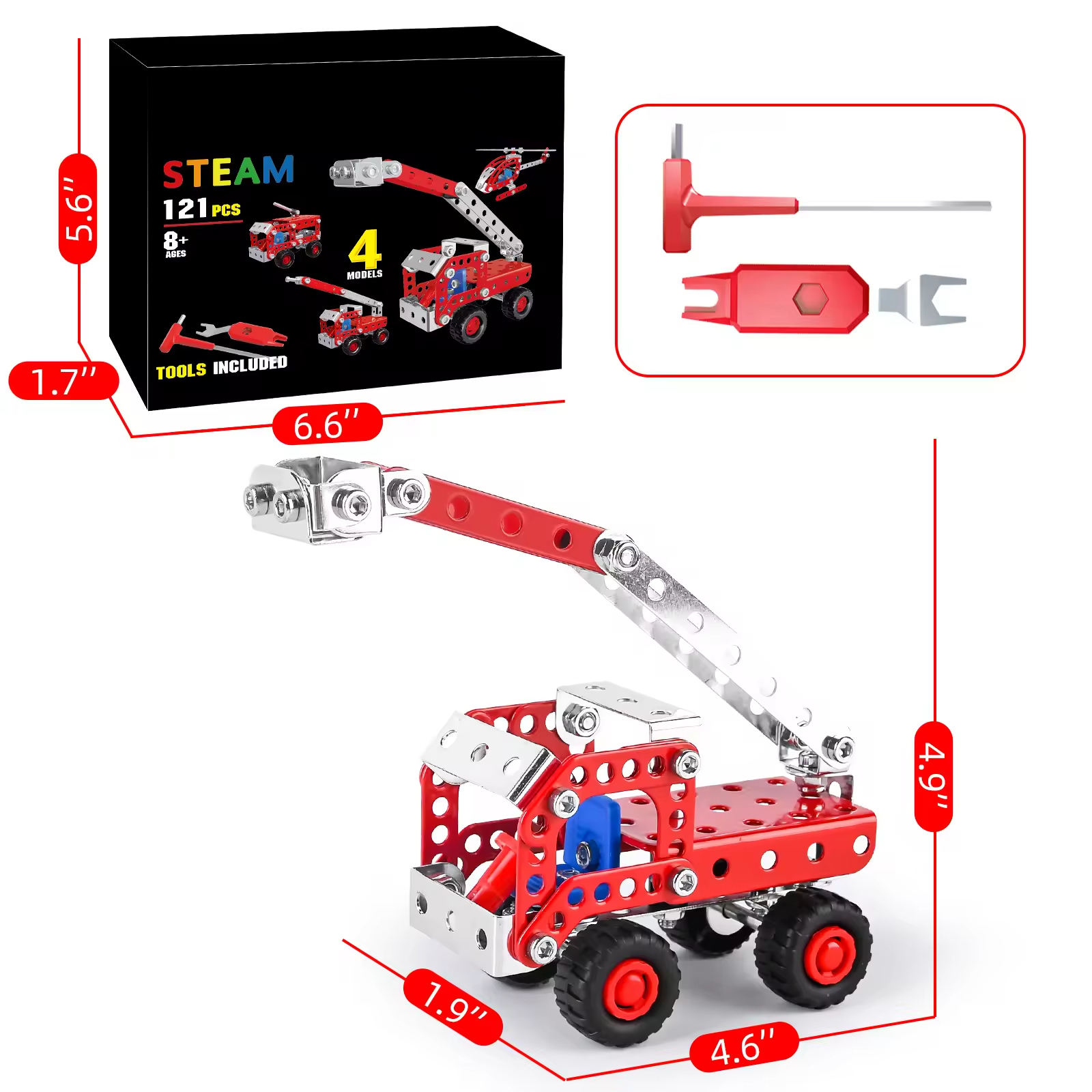2024 Hot Sale Construction Metal Erector Set for Kids