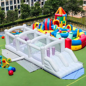 Castello Gonfiabile <span class=keywords><strong>con</strong></span> Scivolo e Soffiatore, Parco Giochi Morbido <span class=keywords><strong>con</strong></span> <span class=keywords><strong>Ostacoli</strong></span> per Bambini e Adulti, Accessorio Economico - Product Image 2