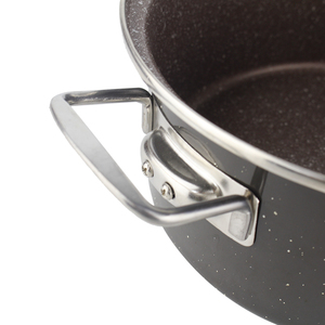Casseroles émaillées antiadhésives <span class=keywords><strong>en</strong></span> <span class=keywords><strong>fonte</strong></span> noire, antiadhésifs, <span class=keywords><strong>avec</strong></span> <span class=keywords><strong>couvercle</strong></span> <span class=keywords><strong>en</strong></span> <span class=keywords><strong>verre</strong></span>, pour cuisson, offre spéciale - Product Image 5