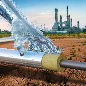 Isolation de tuyaux en laine de roche, densité <span class=keywords><strong>100</strong></span> kg/m³, épaisseur 50 mm, diamètre 1/4'', avec feuille d'aluminium FSK - Product Image 5