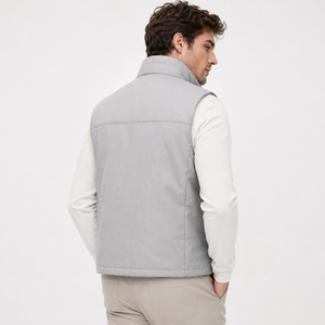 Gilet en duvet d'oie pour homme, léger, chaud, col montant, fermeture éclair intégrale, sans manches, pour le golf, la randonnée, décontracté, hiver - Product Image 5