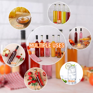 <strong>Wine</strong> Making 25fl.oz with T-top Lid &amp; Seal Shrink Lidsule Lid for Sparkling <strong>Wine</strong> Kefir Kombucha Empty <strong>Wine</strong> Bottle - Product Image 3