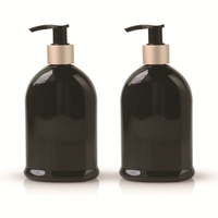 Bouteille ovale plate en PET 250 ml, goulot 24 mm, vide, pour savon liquide, gel douche, produits ménagers et cosmétiques
