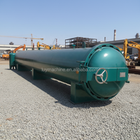 Cuve de pression personnalisée pour l'imprégnation et le séchage du bois avec roulement, équipement de préservation du bois à commande à distance de 30 kW