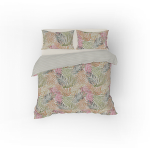 <b>JUNGLE</b> FEVER 100% Cotton Sorbetto Color <b>Duvet</b> <b>Cover</b> Set German Size NE 30 30 76X68 with Pigment Printed Design - Product Image 3