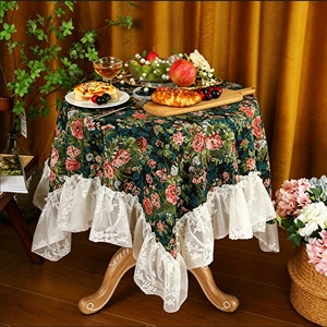 <span class=keywords><strong>Tovaglia</strong></span> Vintage Jacquard Floreale, Elegante Copertura Multiuso <span class=keywords><strong>in</strong></span> Tessuto per Tavolo da Tè, Decorazione Floreale per Casa, Matrimoni e Feste - Product Image 1