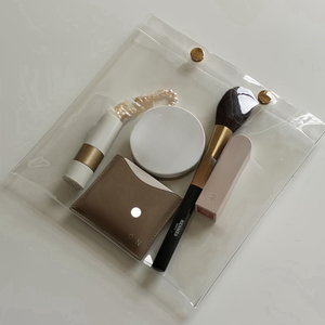 Đồ bơi beachwear Bikini trong suốt túi may mặc với kim loại Snap Nút biểu tượng tùy chỉnh kích thước vải Áo thun túi - Product Image 6