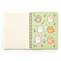 Carnet à spirales de haute qualité, couverture élégante et tendance, motif personnalisé, taille de la couverture et impression intérieure sur mesure