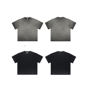 T-shirt rétro pour homme 100% coton, nouveau, imprimé numérique, côté inversé, <span class=keywords><strong>couleur</strong></span> délavée, bordure usée - Product Image 3