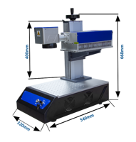 ARGUS Machine de marquage laser UV portable 3w 5w/Machine de marquage laser à impression de logo 3D pour bijoux en métal et cuir