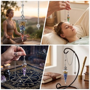 คริสตัลคริสตัลรูปมงกุฎลูกตุ้มสำหรับแม่มด - Product Image 2