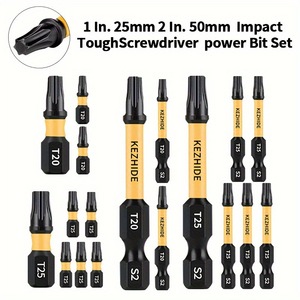 Kezhide Impact Tough Screwdriver Bit <b>Set</b> T20 T25 1in 2in S2 Steel High <b>Torque</b> - Product Image 4