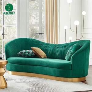 Moontree-<span class=keywords><strong>Canapé</strong></span> de Salon <span class=keywords><strong>Convertible</strong></span> en Cuir Velours de Luxe Rempli d'une Éponge pour Mariage Scène Fête <span class=keywords><strong>Club</strong></span> Événement - Product Image 2