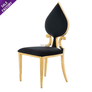 Chaise empilable en acier inoxydable Foshan Sinoperfect pour banquet, mariage, décoration de meubles de fête, location de chaises pour événements - Product Image 1