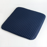 Coussin de siège de chaise de bureau respirant en fibre d'air 4D, style ventilateur, design nid d'oiseau, forme carrée, DP-101, polymère POE