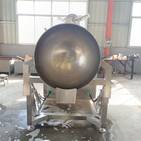 Wok de cuisson et de friture planétaire entièrement automatique en acier inoxydable 304, grande capacité, pour confiserie, sauces et viandes