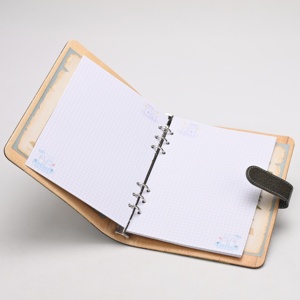 Reliure à anneaux personnalisée, classeur de bureau, dossier pour classement, présentation, planificateur, album, <span class=keywords><strong>catalogue</strong></span> avec couverture en papier lin PU - Product Image 4