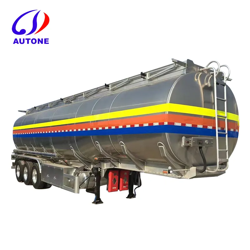 Factory Wholesale Standard Oil Tanker Fuel Tank Semi Trailer 3 Axles Ordinary Liquid Transport Fuel Tank Truck Semi Trailer