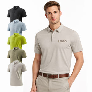Camisas de Golf Personalizadas al por Mayor con Logotipo Bordado, Ropa de Trabajo para Hombre, Camisetas Polo Transpirables de Secado Rápido - Product Image 1