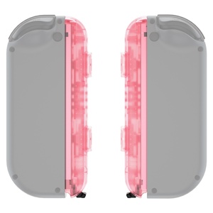 Coque de remplacement DIY rose cerise transparente, sangle de poignet personnalisée, boutons pour Nintendo Switch et Switch OLED - Product Image 3