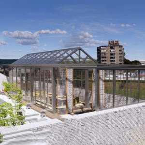 غرفة شمسية حديثة مخصصة من الألومنيوم بطبقتين مقسّى حدائق غرفة سماء مرصعة بالنارج لسقف مضلع للفنادق - Product Image 1