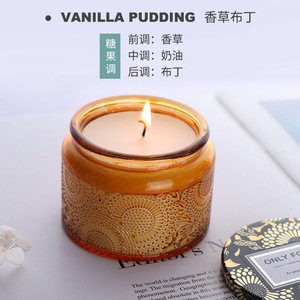 ที่ใส่เทียนแบบแก้วเปล่าสุดหรูสีใส้เทียนมะพร้าวสำหรับ Diwali events Bar สภาพใหม่เทียนพาราฟินเจล - Product Image 4